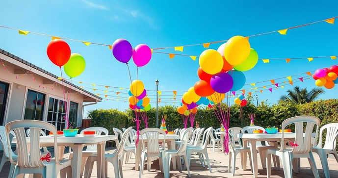 Aluguel de mesa plástica para festa é a solução ideal para eventos práticos e econômicos