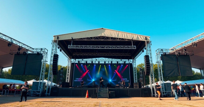 Locação de palco para eventos: como escolher a estrutura ideal para o seu sucesso